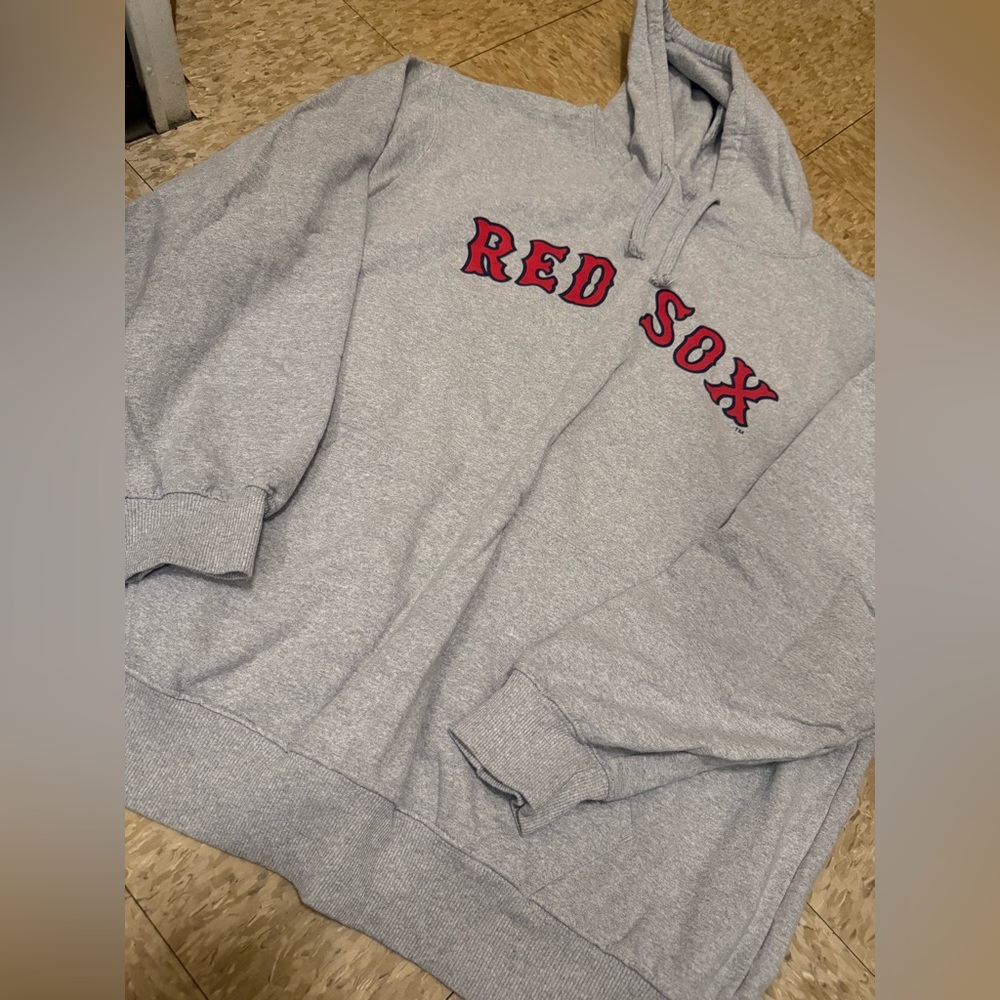 Gray Red Sox Hoodie